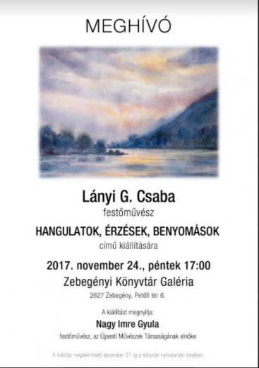 Lányi G. Csaba kiállításának megnyitója